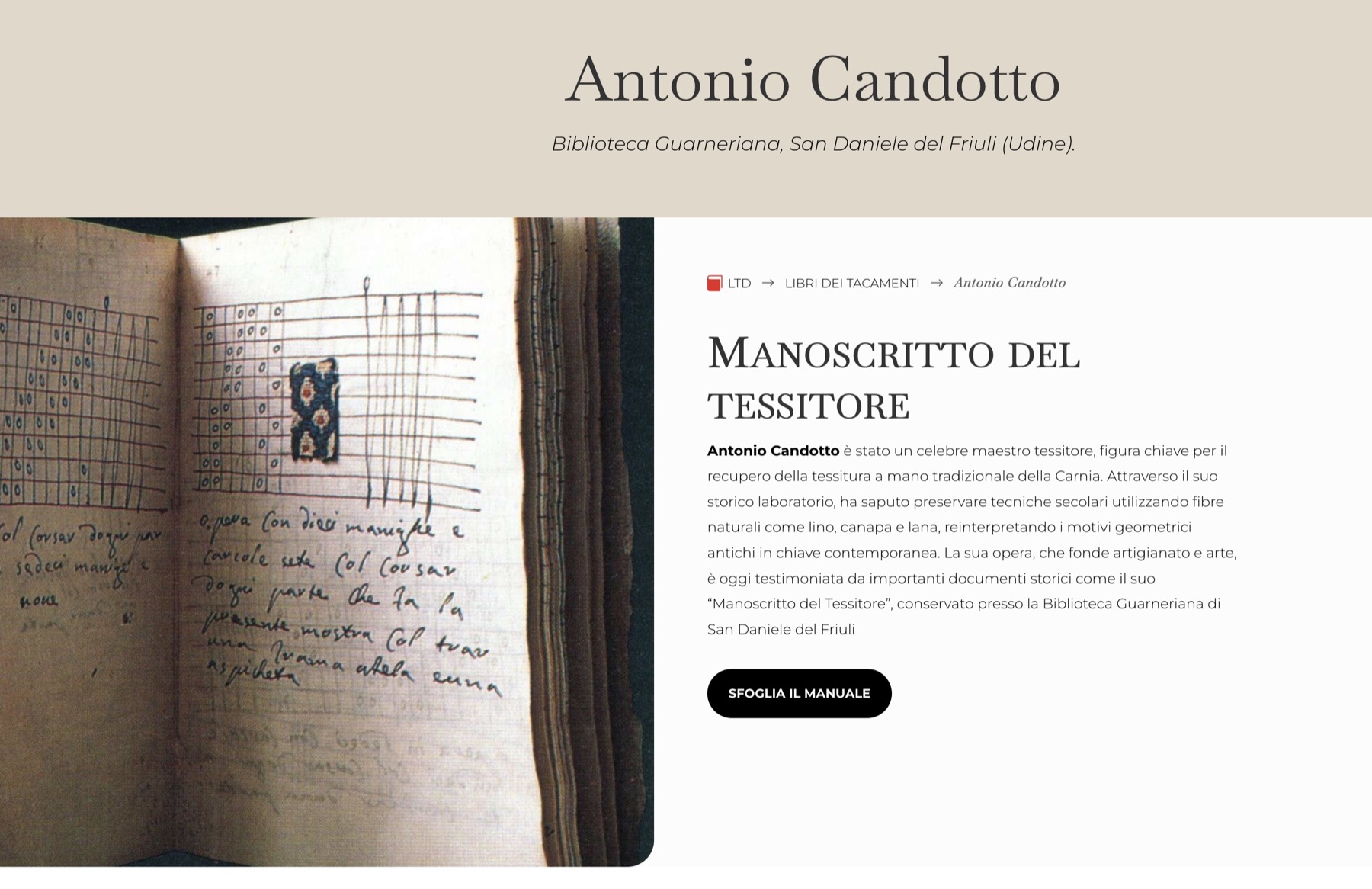 Pagina pubblica dedicata ad Antonio Candotto